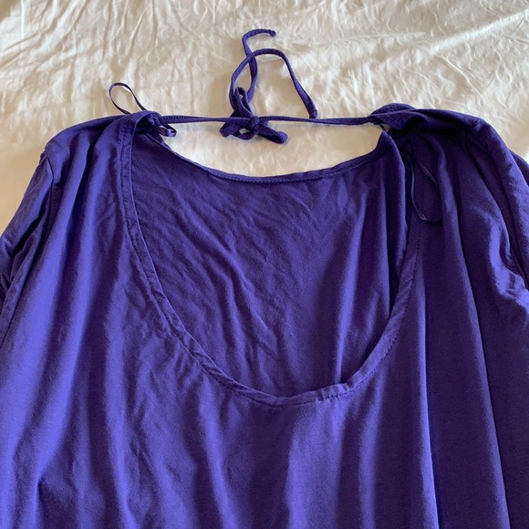 Sweaty Betty purple, tie back top. - Picture 4 of 4